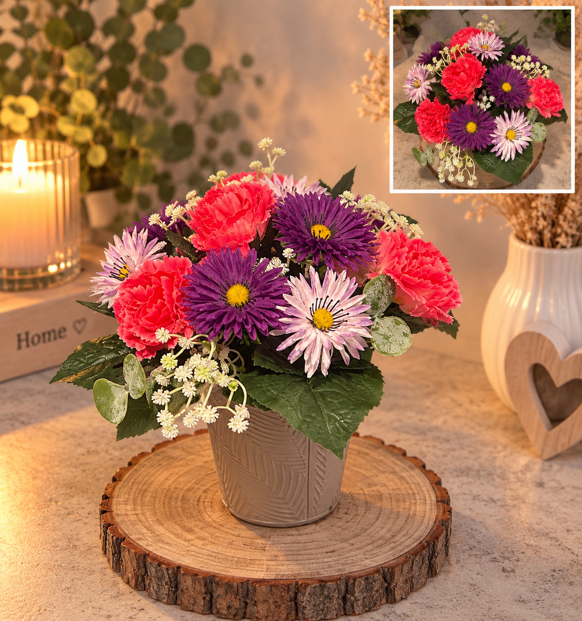 Jardin de Couleurs – Composition florale éternelle