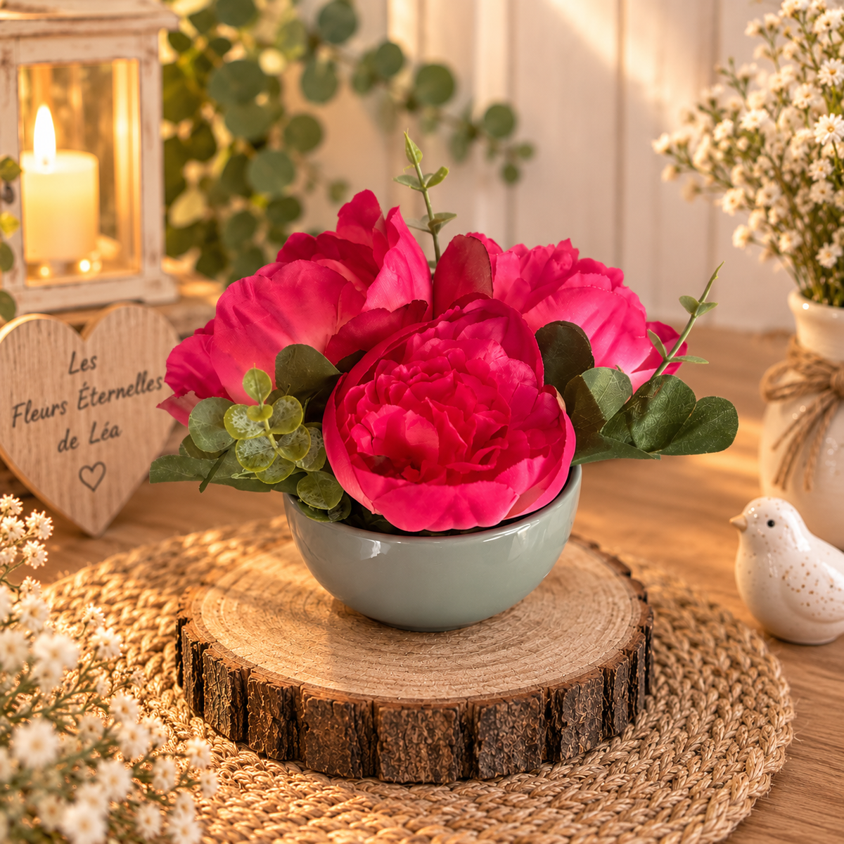 Éclat de Pivoine – Composition florale éternelle
